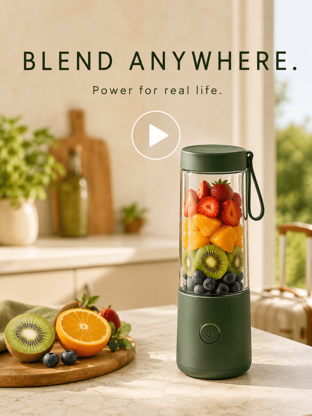 Portable blender feature video thumbnail